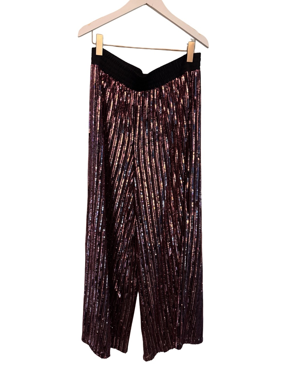 Victoria's Secret Pink Sequin Wide Leg Lounge Pants